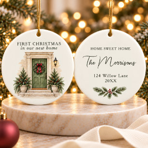 New 1st Home Christmas Ceramic Ornament