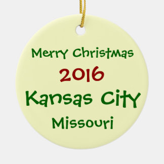 NEW 2016 KANSAS CITY MISSOURI CHRISTMAS ORNAMENT