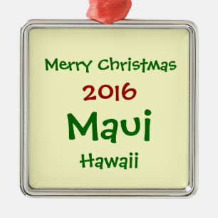 NEW 2016 MAUI HAWAII CHRISTMAS HOLIDAY ORNAMENT