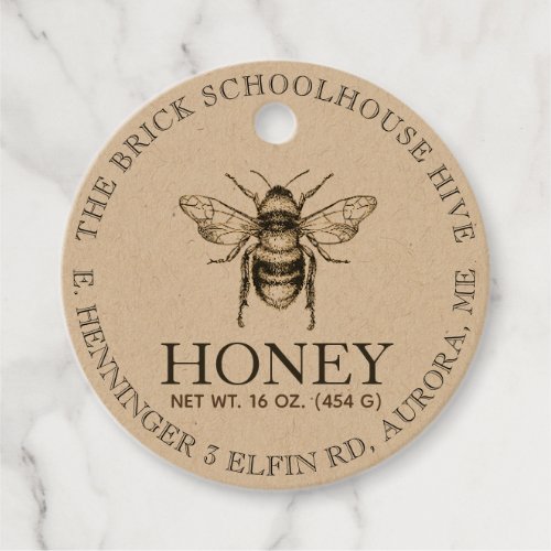 NEW 2020 Kraft Honey Nutrition Facts Tag Bee