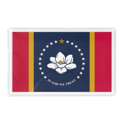 New 2020 Mississippi Flag Acrylic Tray