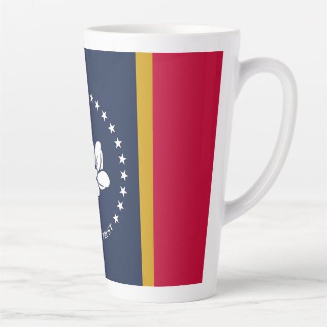 New 2020 Mississippi Flag Latte Mug (Right)