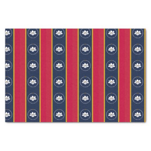 New 2020 Mississippi Flag Stripes Tissue Paper