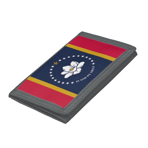 New 2020 Mississippi Flag Trifold Wallet