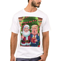 NEW 2024 Christmas - Trump and Santa Celebrating