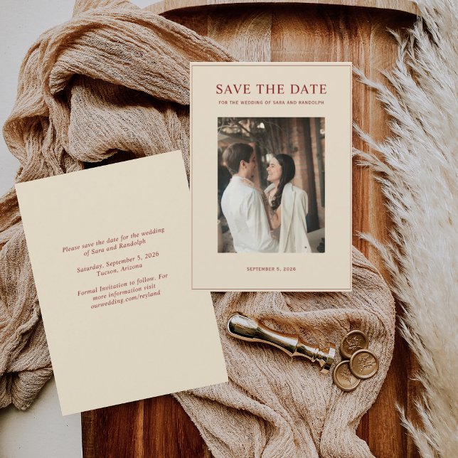 New 2026 Minimalist Photo Save The Date (Creator Uploaded)