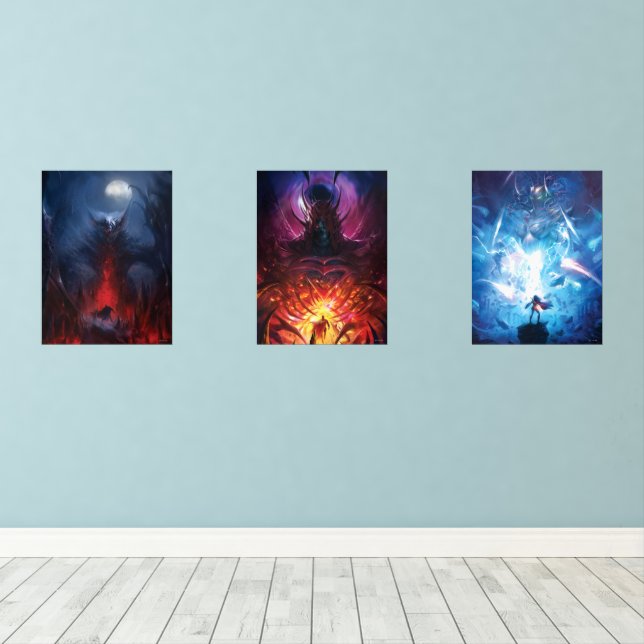 New 52 Comic Covers Group 1 Wall Art Sets (Wood Floor)