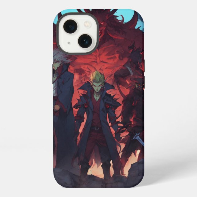 New 5 demon printed  iphone case (Back)