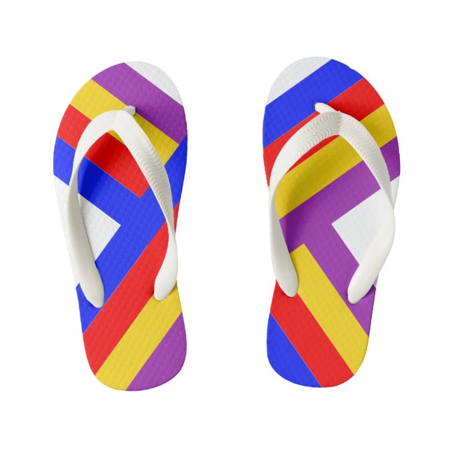 New a graphic design Kid's Flip Flops (Footbed)