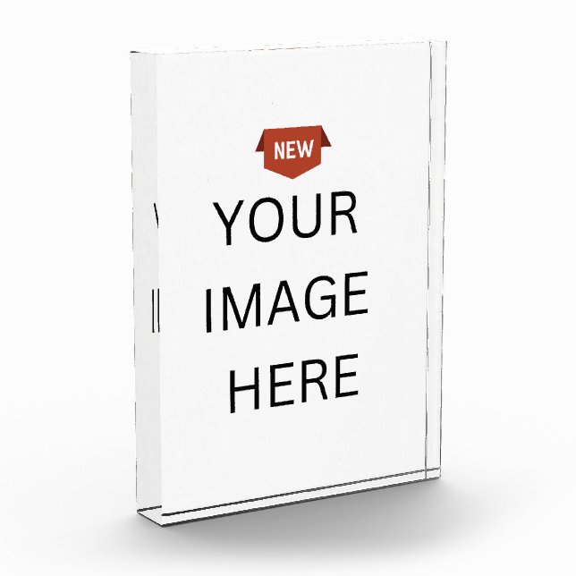 NEW! Acrylic Award - Vertical Block - 5"x 7"x1" (Left)