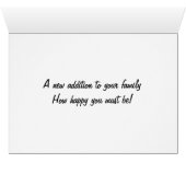 NEW ADDITION TO YOUR FAMILY CARDS (Inside Horizontal (Bottom))