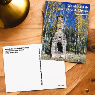 New Address Add A Custom Photo Template Postcard