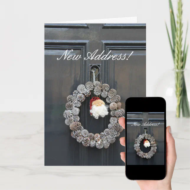 New Address Announcement Christmas Card Zazzle