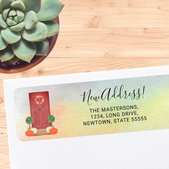 New Address Autumn Pumpkin Label (Creator Uploaded)