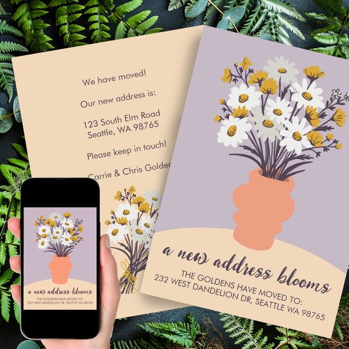 New Address Blooms Moving Announcement Bouquet 