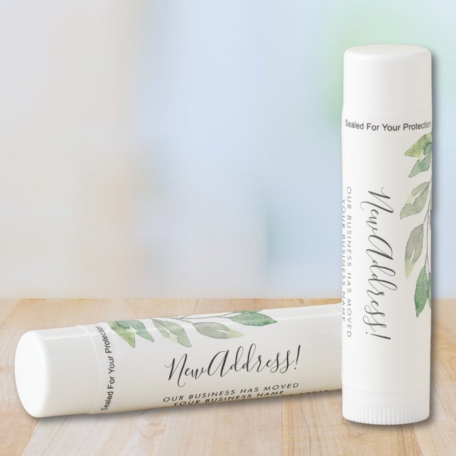New Address Business Greenery Lip Balm (Creator Uploaded)