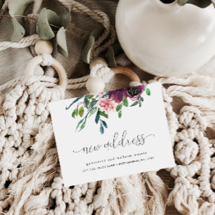 New Address Calligraphy Change of Address Moving Announcement Postcard
