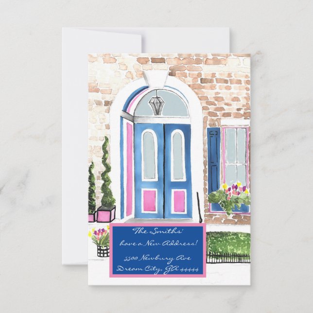 New Address Cards- Add your own Info Thank You Card (Front)
