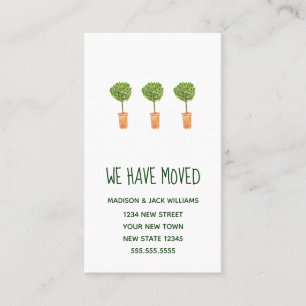 New Address Change of Address Moving Insert card