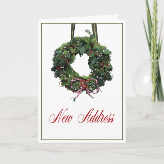 New Address Christmas Card Zazzle
