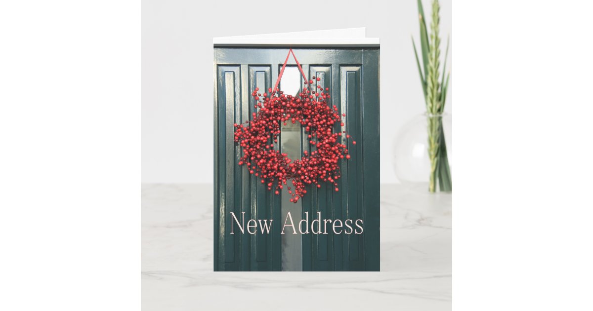 New Address Christmas Card | Zazzle