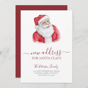 New address Christmas holiday moving Announcement