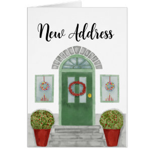 New Address Christmas home Cards