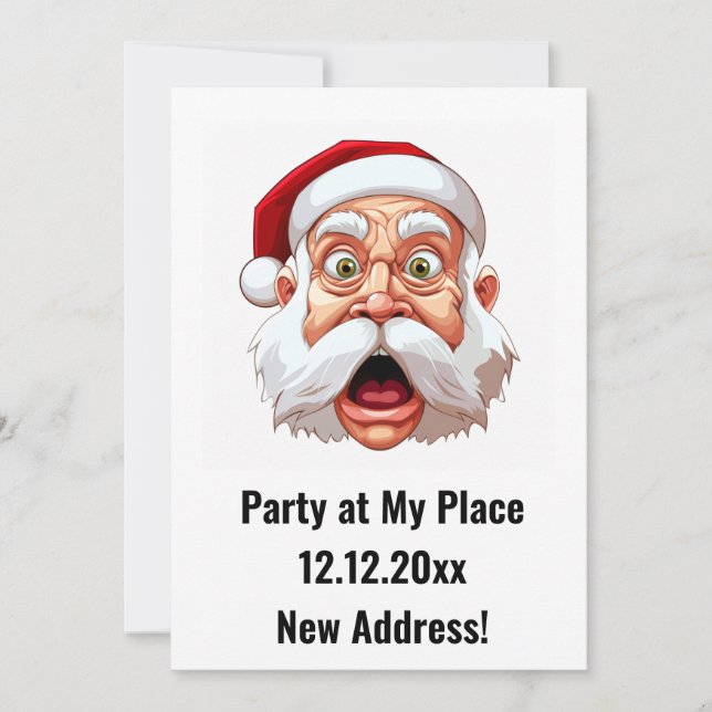 New Address Christmas Party Invitarion Invitation (Front)