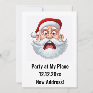 New Address Christmas Party Invitation