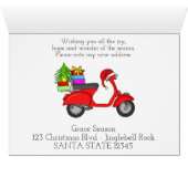 New address Classic Christmas Scooter Cards (Inside Horizontal (Bottom))