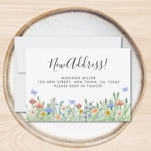 New Address Floral Moving  Announcement