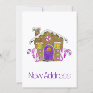 New Address Gingerbread House Invitation