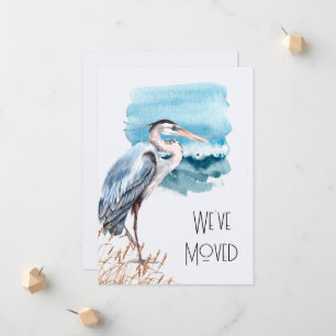 New Address Great Blue Heron Waterfront Moving Announcement