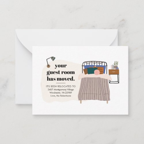 New Address Guest Room Decor Moving Announcement