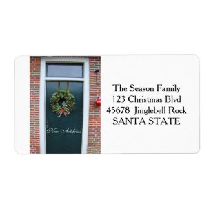 New Address Holiday Label