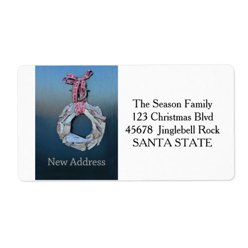 New Address Holiday Label