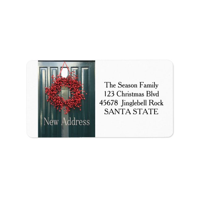New Address Holiday Label (Front)