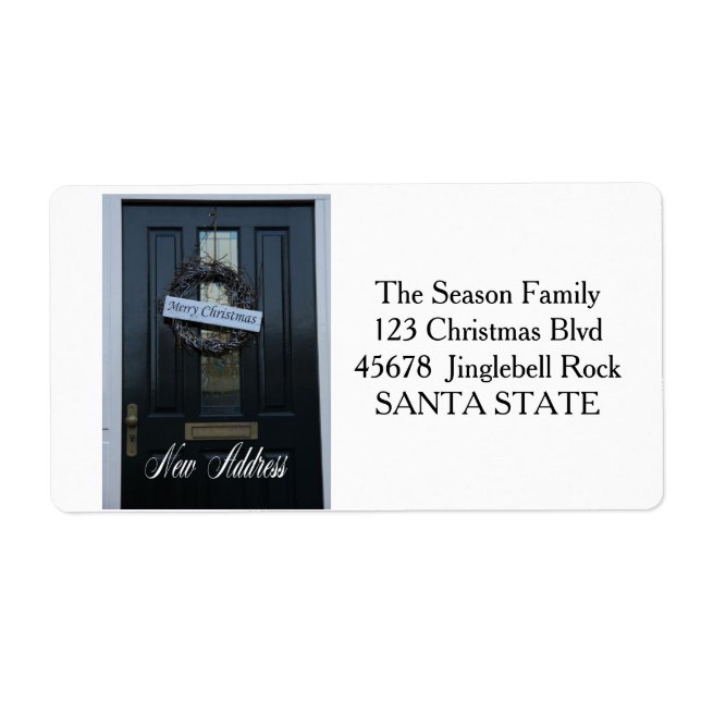New Address Holiday Label (Front)