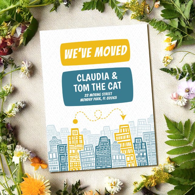 new address in the city postcard (Creator Uploaded)