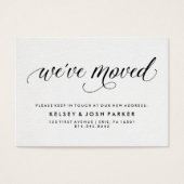 New Address Insert | Modern Elegant Typography (Front)