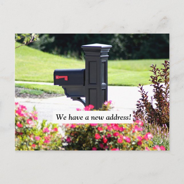 New Address Mailbox Announcement Postcard (Front)