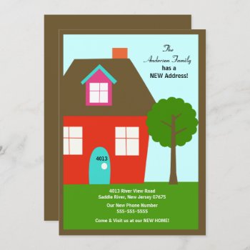 New Address Moving Announcement by celebrateitinvites at Zazzle