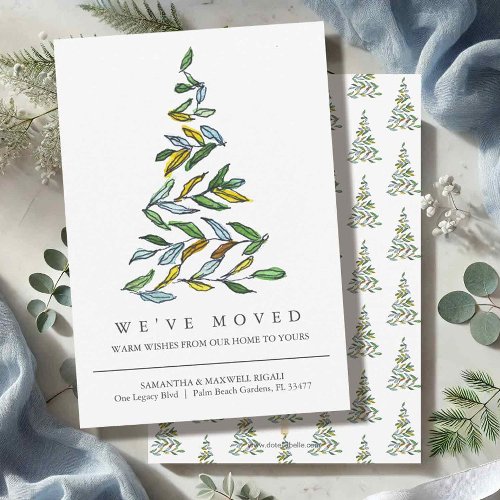 New Address Moving Announcement Christmas Cards New Address Moving Announcement Christmas Cards