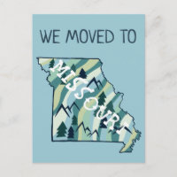NEW ADDRESS Moving Missouri State Illustrated Map 