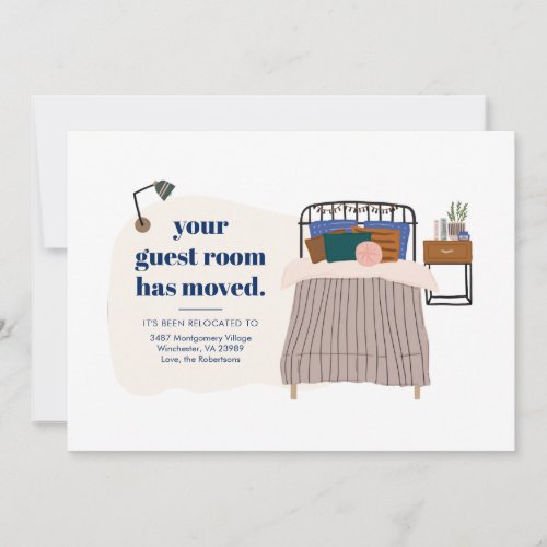 New Address Notice Chic Moving Announcement