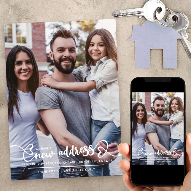 New Address Photo and Heart Script Moving Announcement (Creator Uploaded)