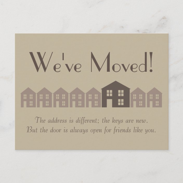 New Address Postcard Zazzle