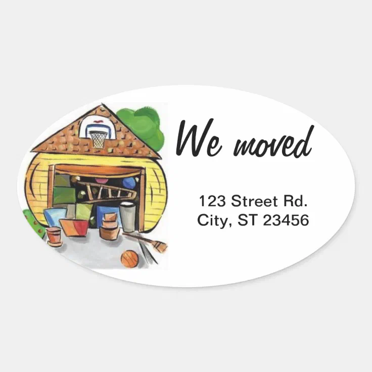 New Address Sticker Zazzle
