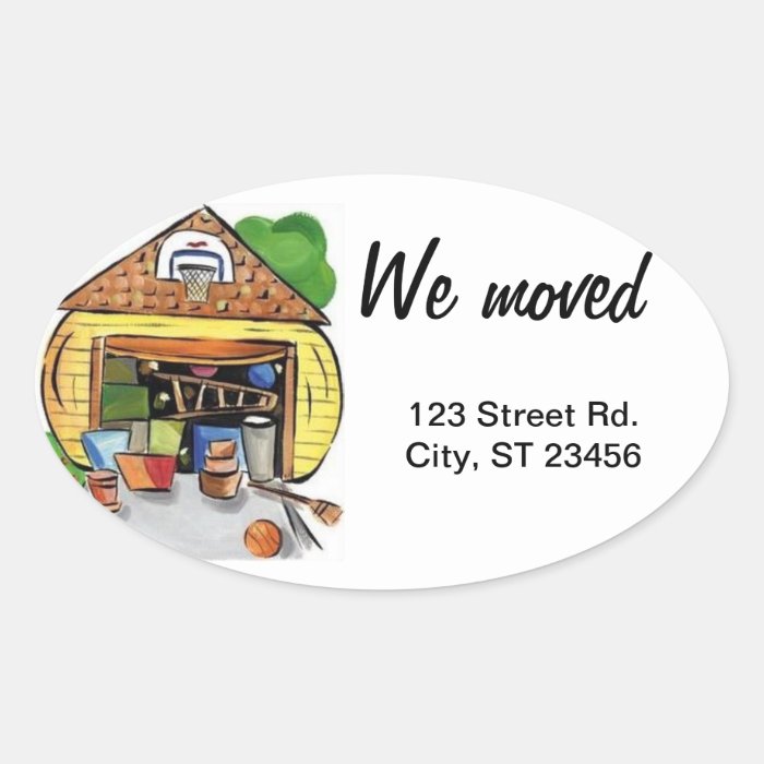 New Address Sticker