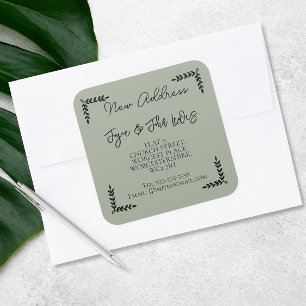 New Address Sticker Change of address sticker